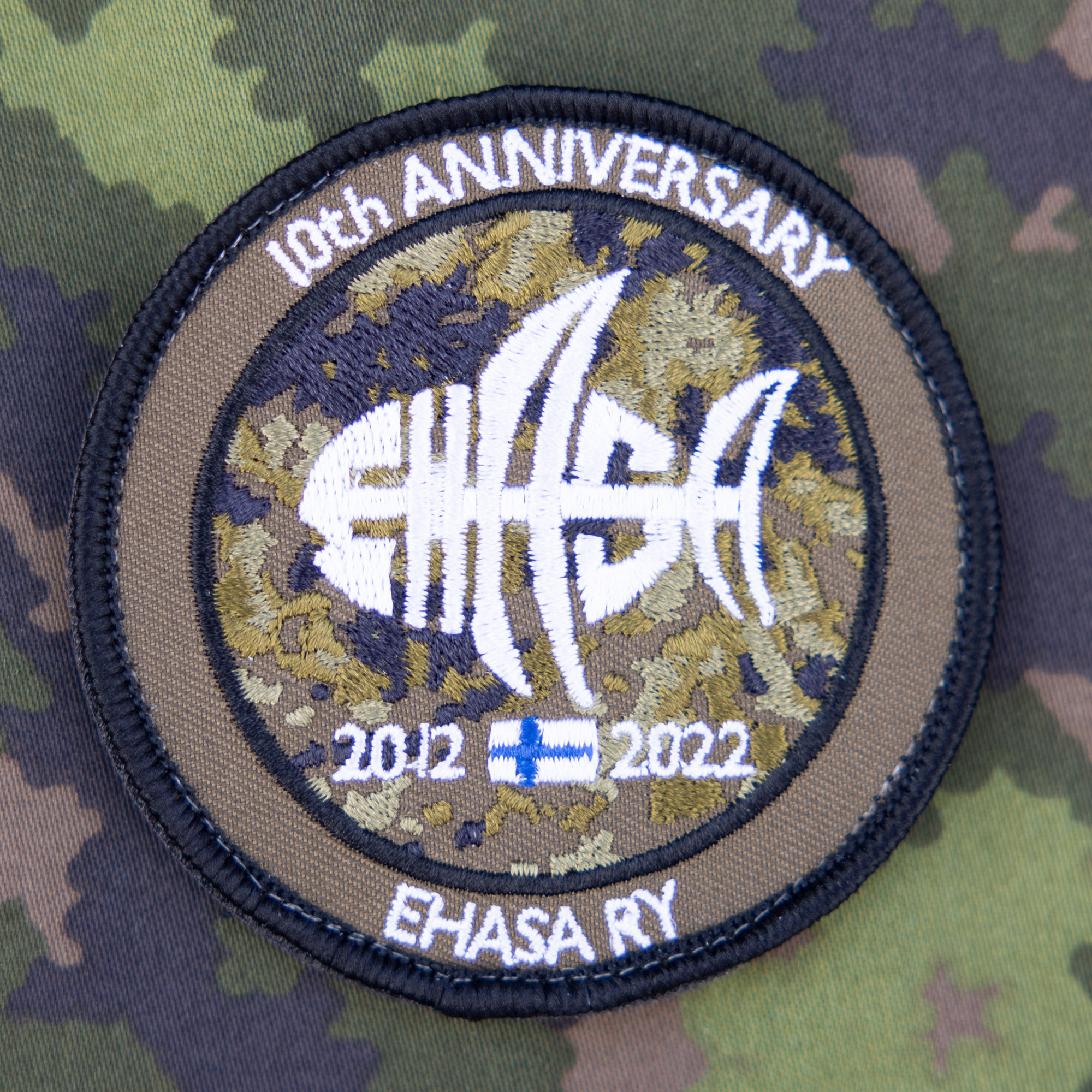 Ehasa 10th anniversary patch, embroidered